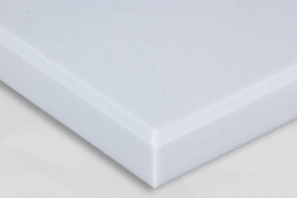 Cut-out of a melamine foam panel for sound absorption