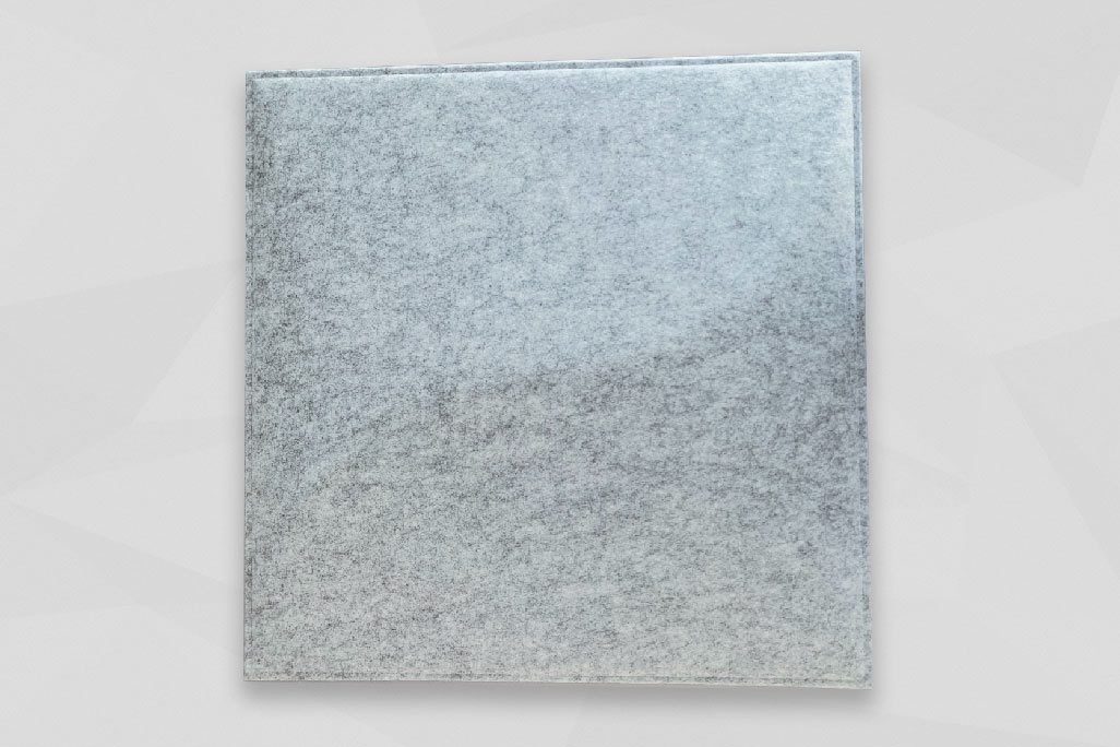 A soni COLOR Design YinYang ceiling element in light gray photographed against a light gray background.