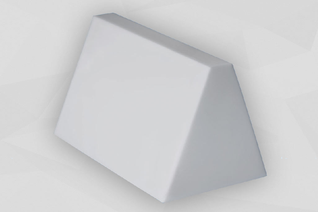 Melamine foam in trapezoidal shape for sound absorption